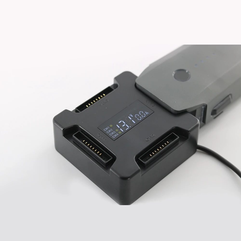 

4 in1 Battery Steward Charger Parallel Charging Hub for DJI Mavic Pro Platinum Snow Drone Charging Station with Digital Display