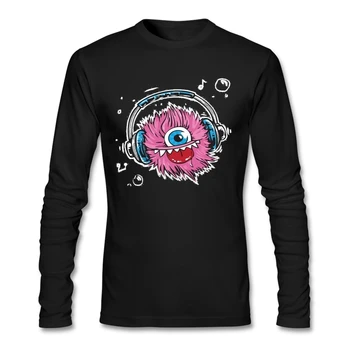 

Headphone Promotional T Shirt Men Long Sleeve Oversize Shirt Personalized music monster for Brother