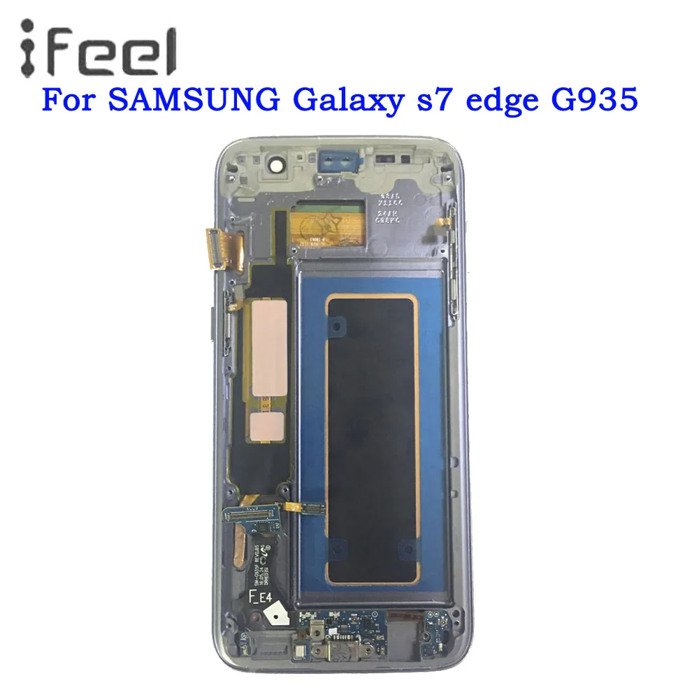 

SUPER AMOLED 5.5'' LCD for SAMSUNG Galaxy s7 edge G935 G935F LCD Display Touch Screen With Frame Free Shipping