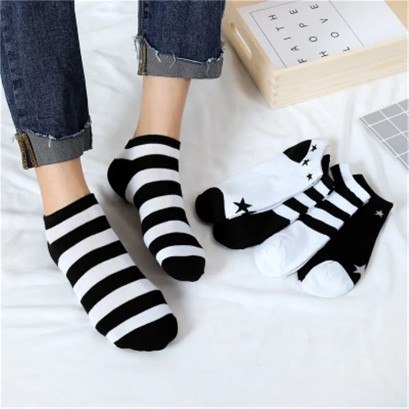 

New Arrivals Women socks Sweetheart Striped Cotton socks Simple Lovely socks