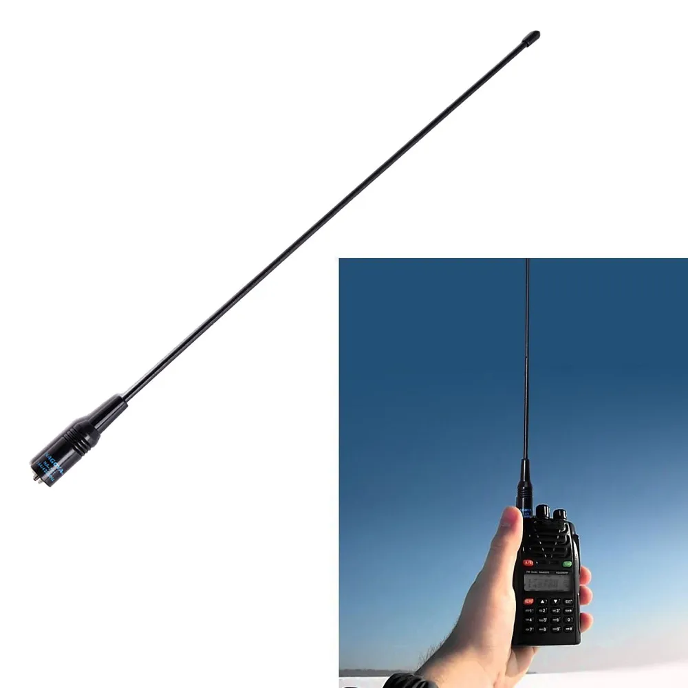 20# для Baofeng UV5R UV-82 144/430 МГц двухдиапазонная антенна NA771 SMA 10 Вт женский Нагоя - Цвет: Black