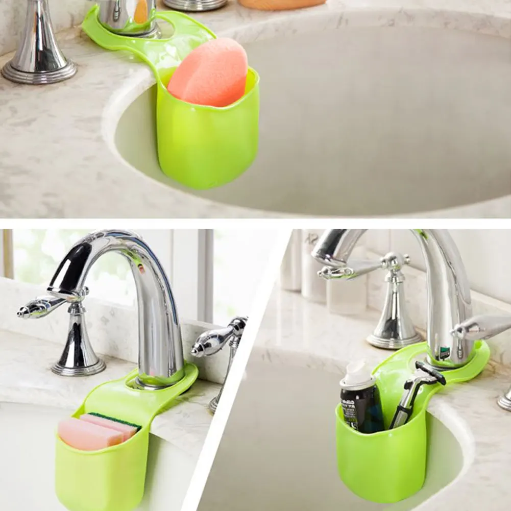 جديد 3 ألوان التخزين صناديق الحاويات لل مطبخ المنزل الإبداعي البلاستيك شنق مياه الحمام يمكن أن تخرج الساخن