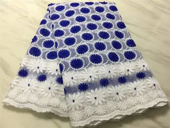 

5 Yards/Lot Wholesale Design beads Water Soluble Lace For Sewing Latest High Quality African Guipure Milk Silk Lace Fabric