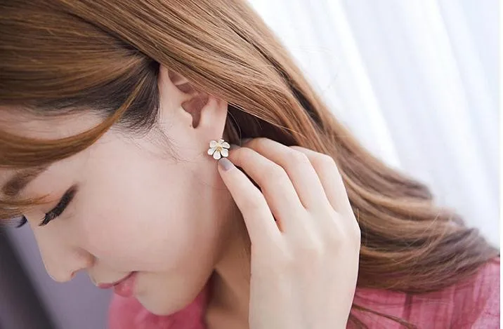 daisy fresh flower earrings (5)