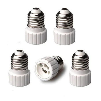 

High Quality Lighting Accessories 5pcs Auraglow E27 to GU10 Lamp Holder Light Bulb Base Socket Converters Adaptor AA