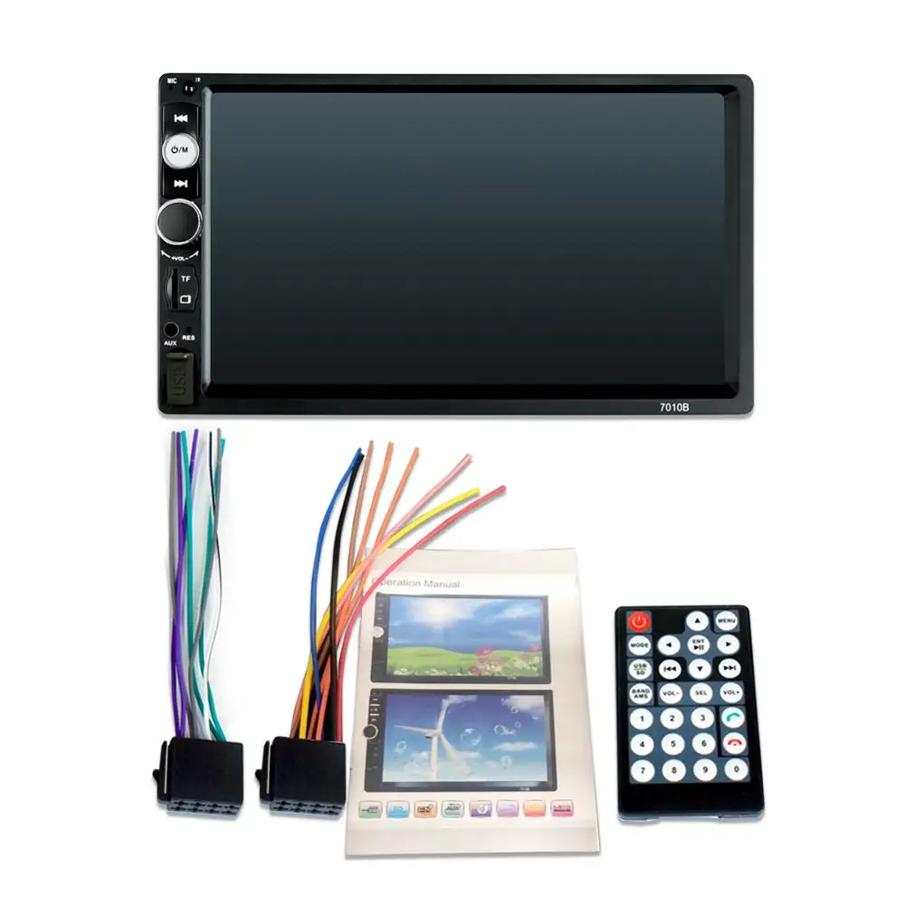 Автомагнитола 7010B 2 din 7 &quotHD плеер MP5 сенсорный экран цифровой дисплей Bluetooth