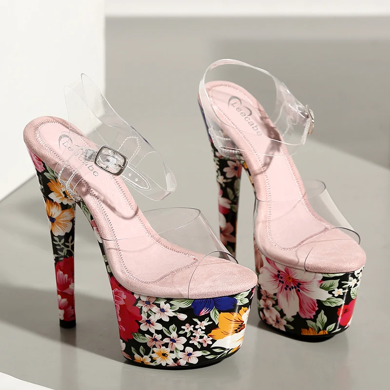 Leecabe 7 Inch Women Mary Jane Platform Pumps17cm Sexy Red Bottom High