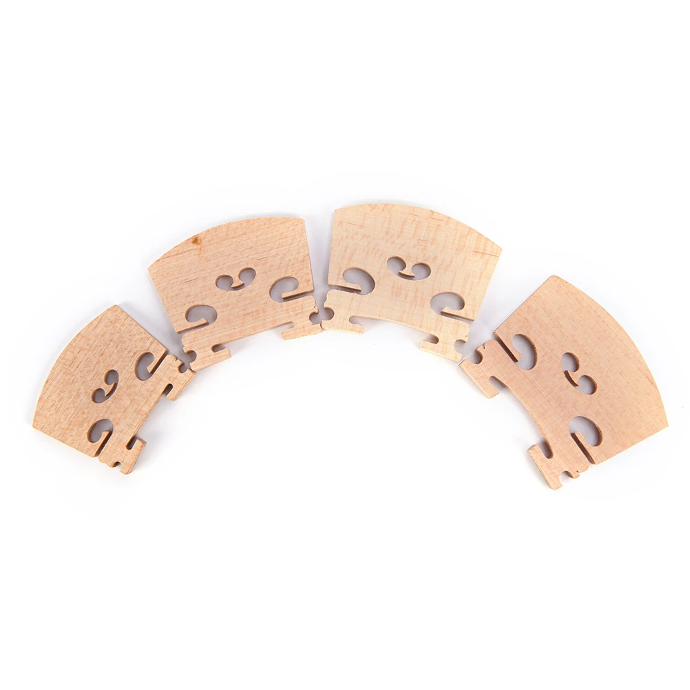 

1pc Violin Bridge 1/4 1/2 3/4 4/4 Music Instrument Violin Fiddle Bridge Wooden Fitting Violin Parts Accessories
