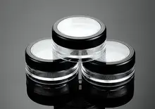 

10g 2pcs/lot black cap loose powder jar with a rotating sifter , jar with sifter,finishing powder jar,prickly heat powder jar