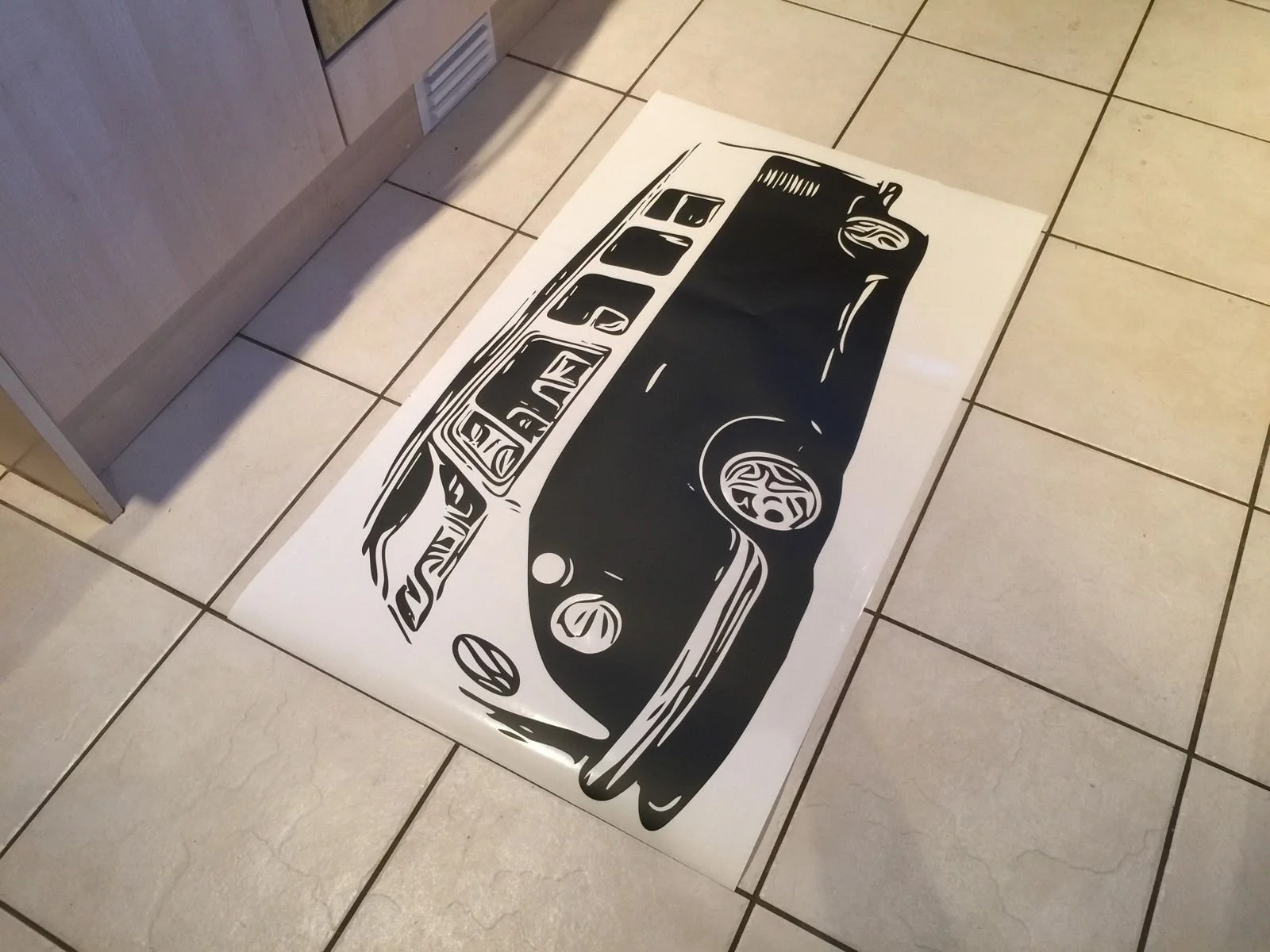 

For VW Camper Van Massive Wall Art Vinyl Decal Sticker Various Sizes