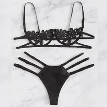 Женский прозрачный бюстгальтер в наборе нижнего белья женское белье набор корсет кружевное нижнее белье нижнее бельё для женщин комплект