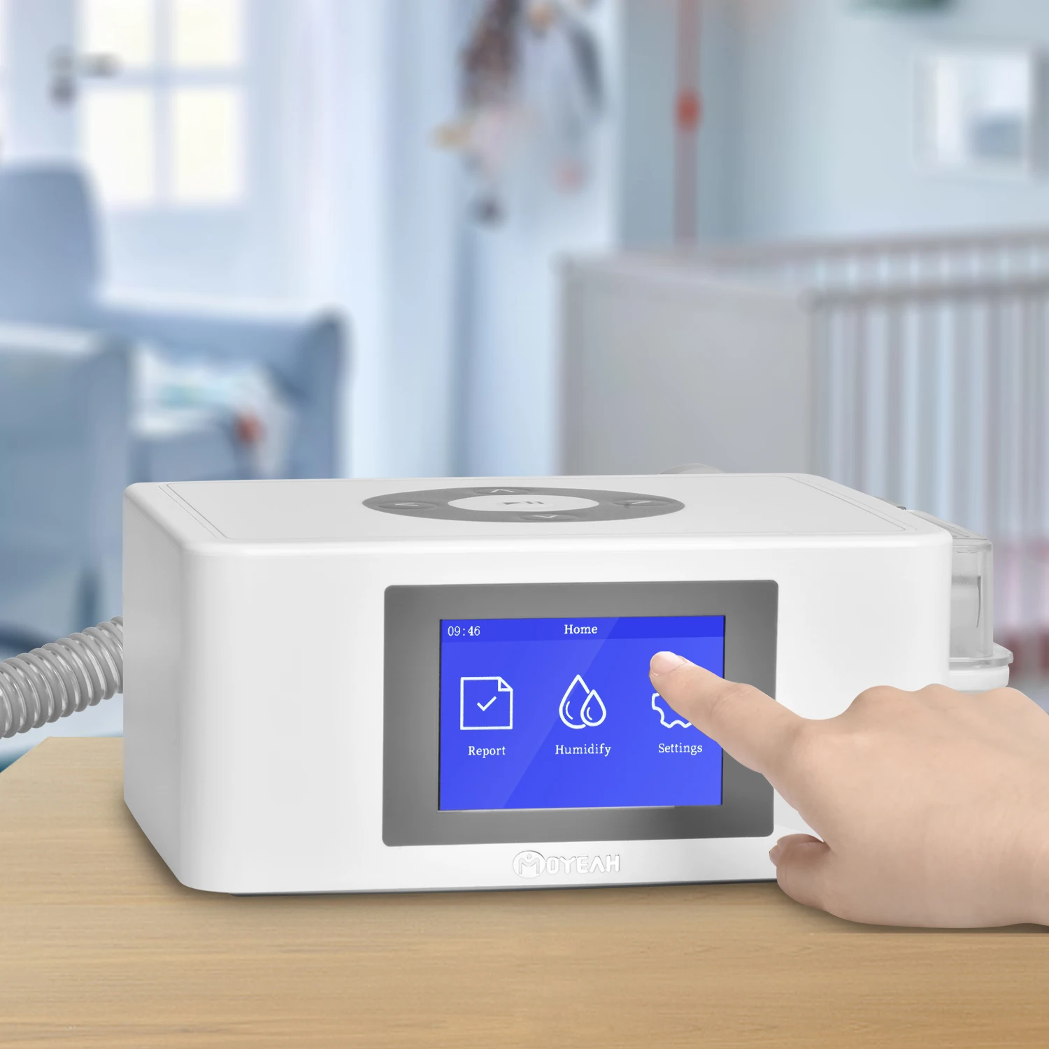  MOYEAH Mini Travel APAP Machine with Portable CPAP Battery CPAP Automatic With Mask Hose Air Filter