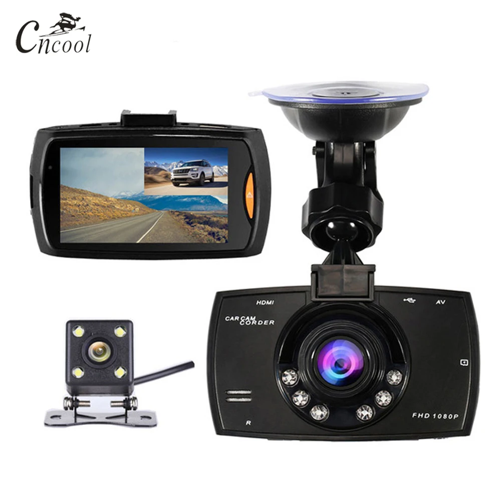 

Cncool G30 Car DVR Dual Camera Video Recorder Full HD 1080P Dash Cam With Backup Rear View Camera Night Vision Dvrs Registrator