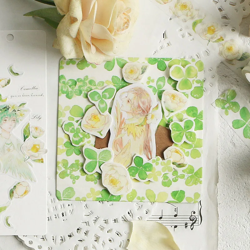 

1Pc Kawaii Flower Washi Tape Decorative Adhesive Tape Cute Masking Tape For Kids DIY Scrapbooking Diary Photos Albums