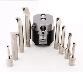 

1set 8PCS SBJ2008-SBJ2020-L 1PCS boring bar NBH2084 cylinder tool NBH2084 boring system milling