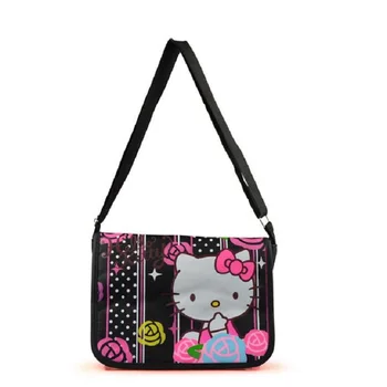 

Black Hellokitty Handbags Jacquard messenger bags
