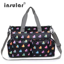 (Insular) bébé sacs à couches sac à langer multifonction mère épaule sac mode de maternité maman sac à main bébé poussette sac