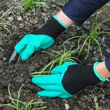 Садовые перчатки с кончиками пальцев когти быстро легко копать и сажать безопасные перчатки для обрезки роз варежки перчатки для копания