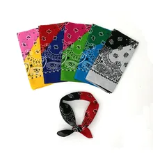 Открытый Велоспорт Пешие прогулки шарфы хлопок бандана квадратный шарф 55 см* 55 см Пейсли повязка на голову с принтом для женщин/мужчин/мальчиков/девочек