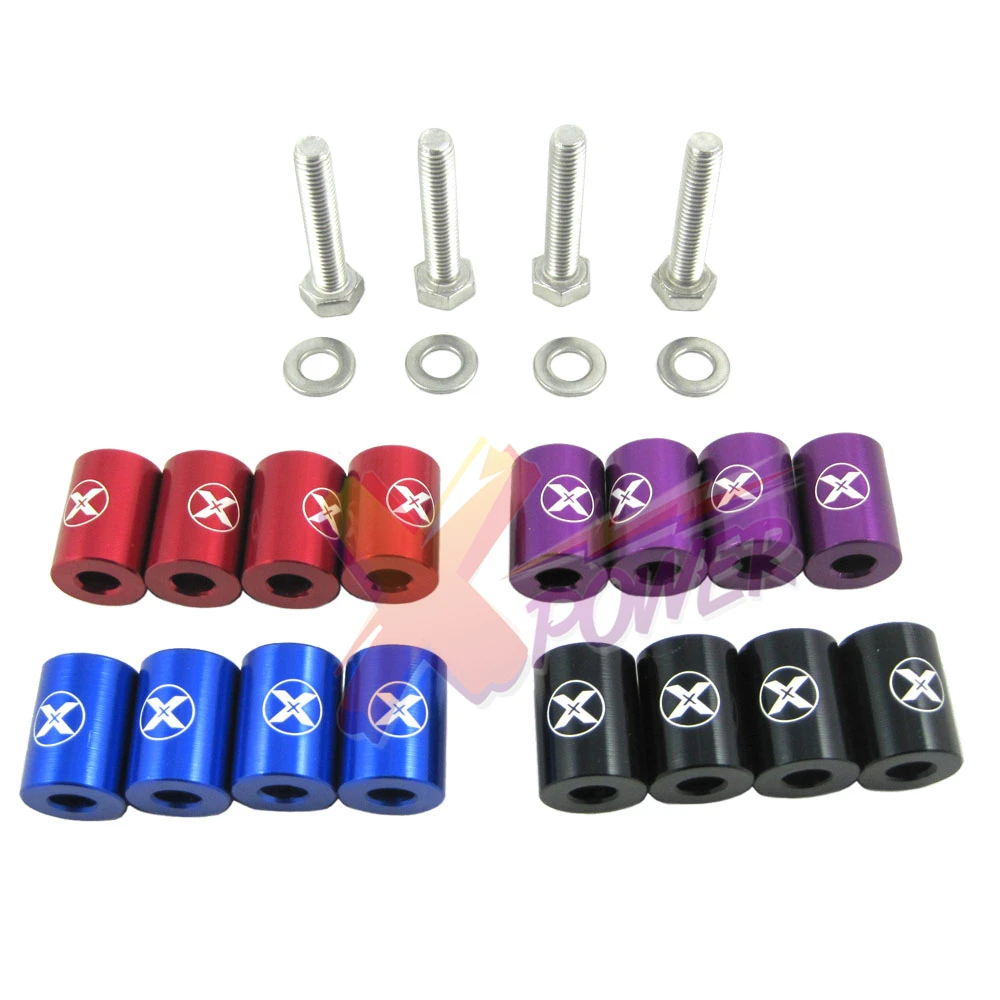 Xpower 1" BILLET HOOD VENT SPACER SPACERS KITS FOR TURBO ENGINE ALL