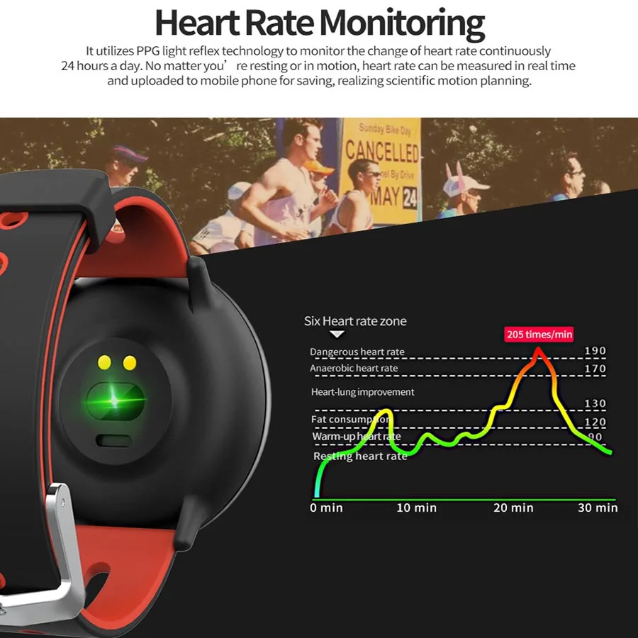 For Samsung Galaxy Note 8 5 4 3 2 Smart Bracelet Band Heart Rate Blood Pressure Oxygen Monitor Fitness Tracker Smart Wristband