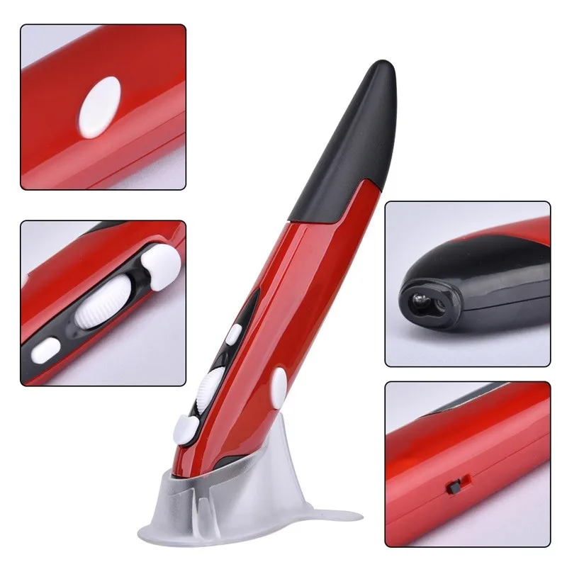 

Universal 2.4GHz USB wireless mouse optical pen and mouse adjustable, suitable for desktop computer laptop handwriting mouse Per