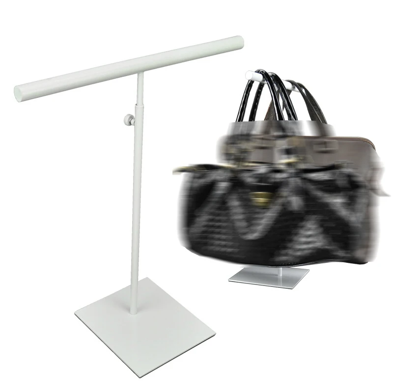 

Adjustable Double Side Handbag Stand Display White Metal Woman Handbag Display Rack Holder BN-8026 Free Shipping By DHL