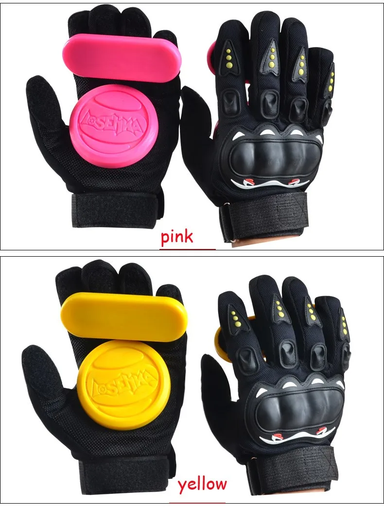 Skateboard Longboard Slide Gloves With Slider Professional Protective Gloves For Skating