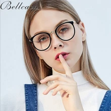 Bellacaca оптические очки Новинки для женщин модные корригирующие очки круглые оправы для очков прозрачные линзы очки BC828