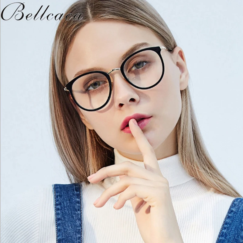Женские оптические очки Bellacaca новые модные по рецепту круглые оправы для очков