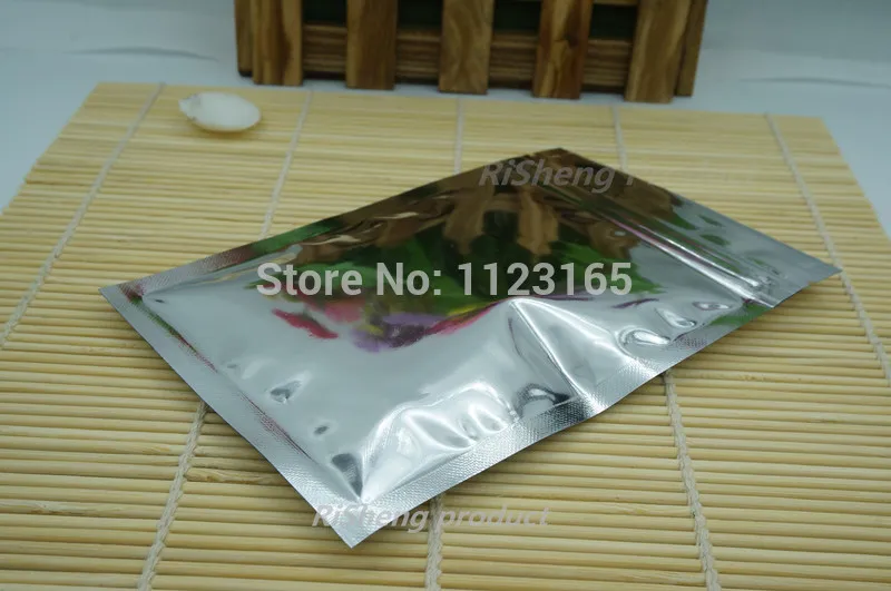 

10x15cm,100pcs/lot X Silver plating Aluminium foil Zip Lock bag - Mylar foil plastic pouches resealable zipper clip grip seal