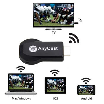 

New Hot HD 1080P AnyCast M2 Plus Airplay Wifi Display TV Dongle Receiver DLNA Easy Sharing Mini TV Stick for Android IOS WINDOWS