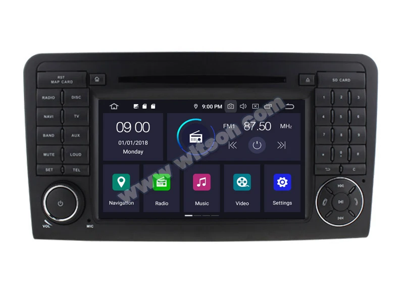 Excellent WITSON Android 9.0 CAR DVD PLAYER GPS for MERCEDES-BENZ ML-W164/GL-X/W300/ML350/ML450 audio system with gps car audio gps dvd 2
