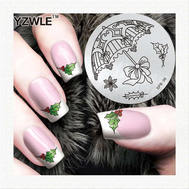 Yzwle Christmas Designs Nail Stamp Decoration Professional Stamping Yzwle Christmas Designs Nail Stamp Decoration Professional Stamping Stainless Steel Image Plates For Manicure Salon