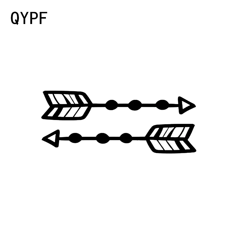 

QYPF 14.7*5.9CM Interesting Archery Hunting Heart Shape Decor Vinyl Car Modelling Sticker Extreme Movement C16-1679