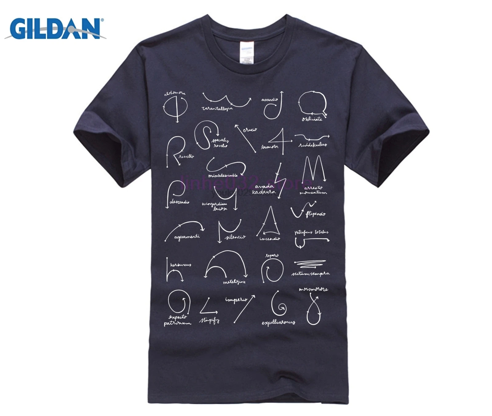 

2019 hot sell men harry tee Wands Up! Harry Wand Movements WHITE Design T-Shirt potter men t shirt