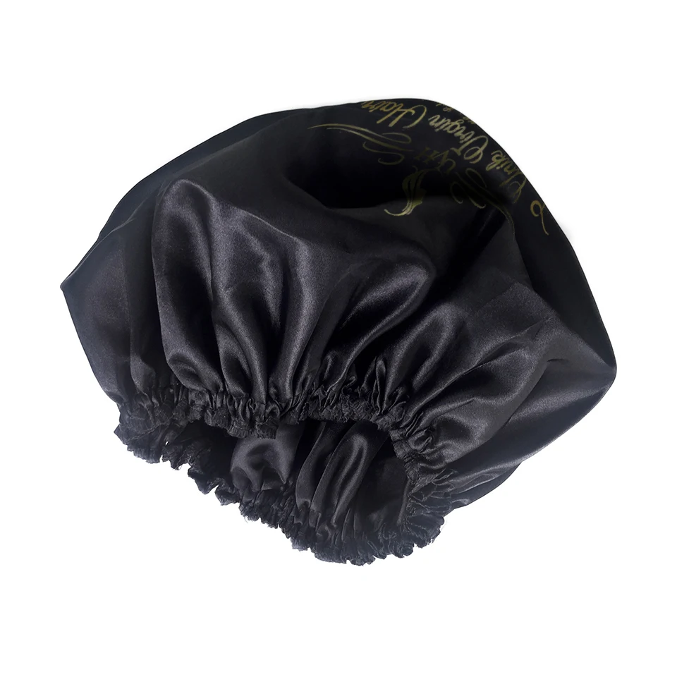 

New Women Beauty Salon Cap Night Sleep Cap Head Cover Satin Bonnet Hat For Curly Springy hair chemo cap