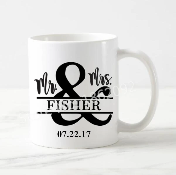 Personalised Mr Mrs Mug Custom Name Date Coffee Tea Cup If You Get Any Defective Case Which Does Not Meet Your Satisfaction Please Do Hesitate To Contact Us Before Leaving Neutral Negative Comments