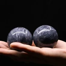 Пара диаметром 35 48 50 или 60 мм натуральный нефрит сырой камень полированный камень мяч, дети и взрослые Фитнес мяч