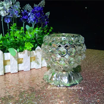 

Lotus base hemispherical candle wedding centerpiece crystal candle holder for Wedding decoration event party decoration