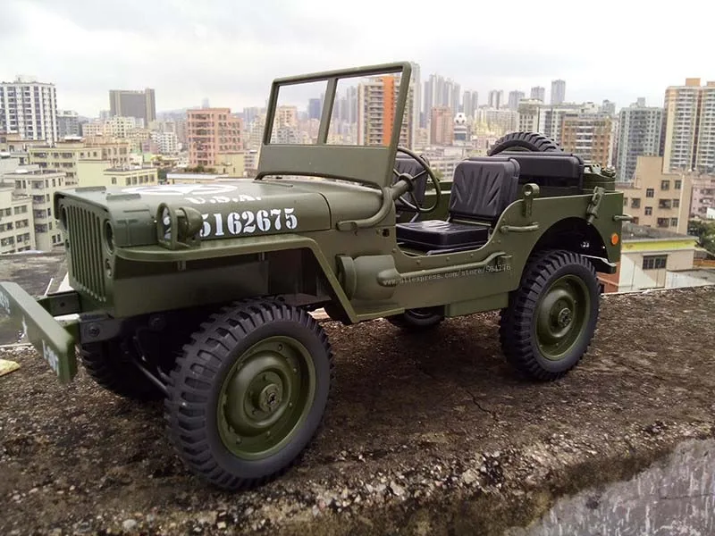 Rc-car-1: 10 Радиоуправляемая машина 1/10 масштаб 4X4 вал приводной поезд U. S.4wd внедорожный Военный джип Радиоуправляемый автомобиль игрушки для детей