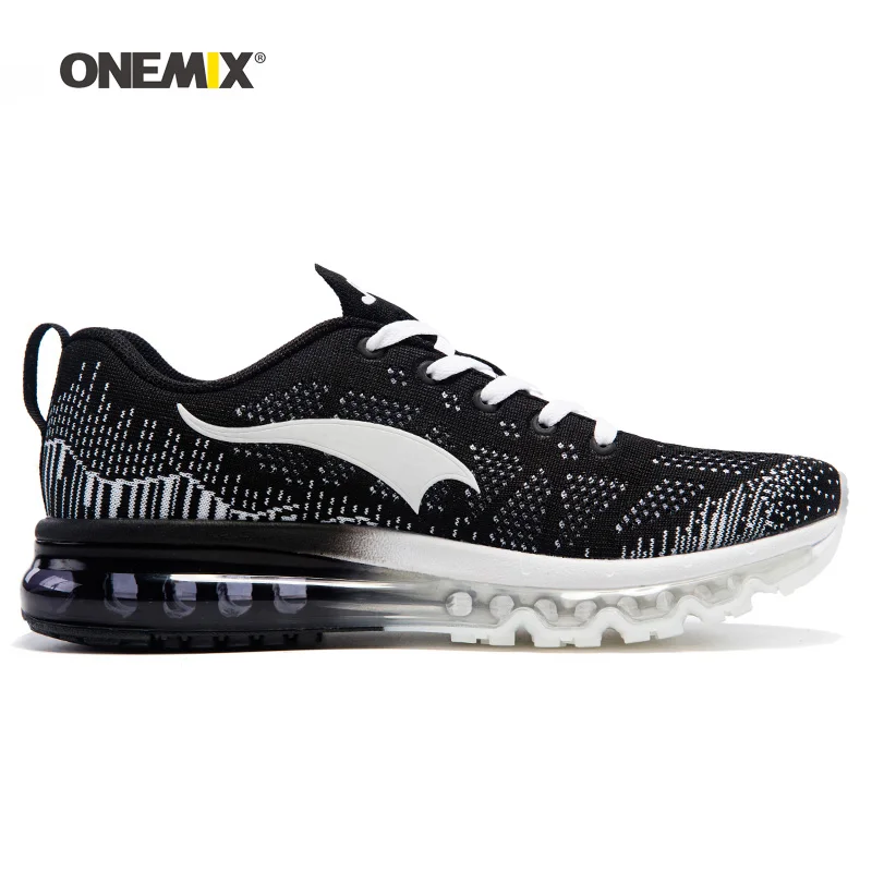 ONEMIX мужская спортивная обувь для мужчин красивые Zapatillas спортивные кроссовки Черный Красный Спортивная воздушная подушка уличные беговые Прогулочные кроссовки