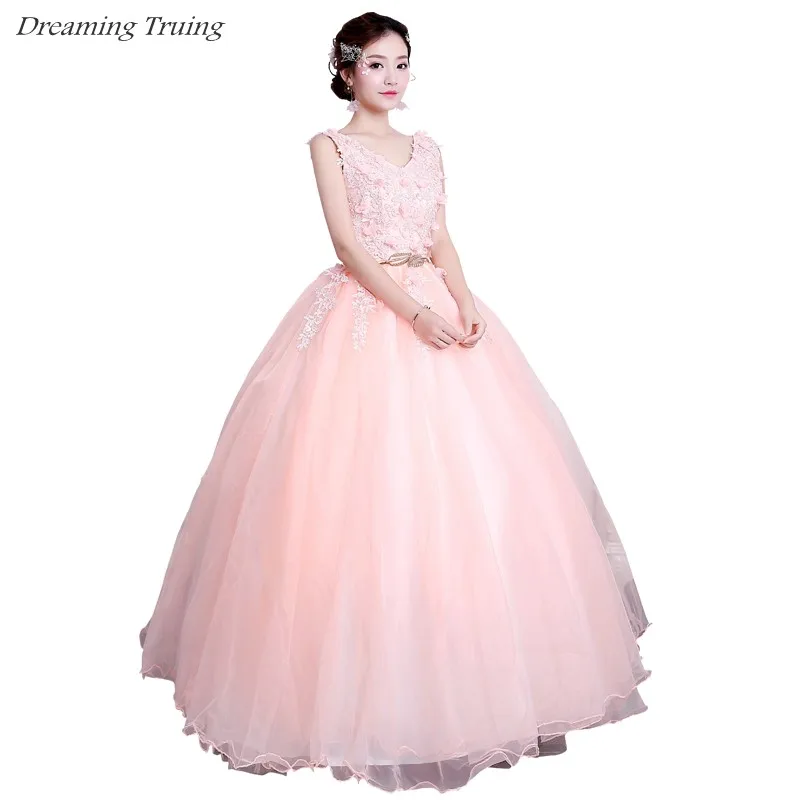 Очаровательное бальное платье светло розового цвета Quinceanera Vestidos 15 Anos 2019 с