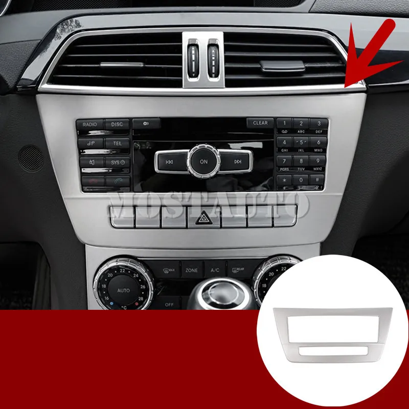 Us 25 82 21 Off Fur Benz C Klasse W204 S204 Interior Center Konsole Cd Panel Trim Abdeckung 2010 2013 1 Stucke In Innenformteile Aus Kraftfahrzeuge