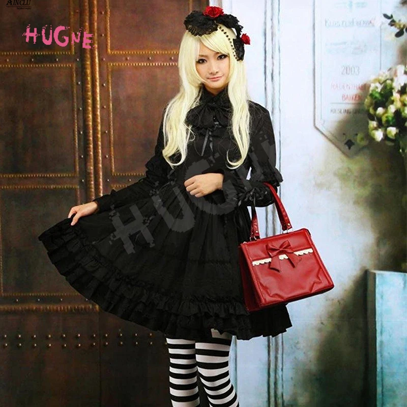 HUGNE-Lolita-Dress-Gothic-Style-Womens-Black-Cotton-Gothic-Long-Sleeves-Court-Lolita-Dress-XS-XXL(3)