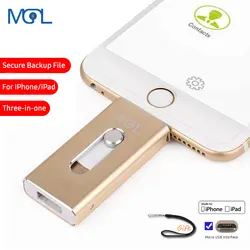 OTG Usb флешка 8 ГБ 16 ГБ 32 ГБ 64 ГБ 128 ГБ накопитель хранения memory stick для iphone 8 7 Plus 6 65S ipad флешки