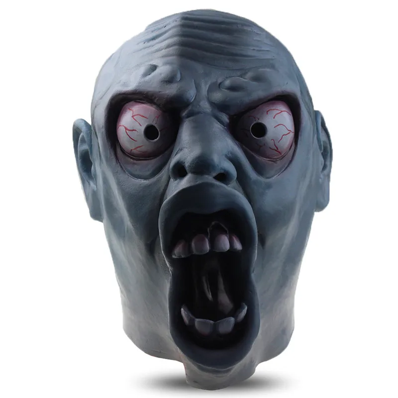 Zombie Mask Cosplay Latex Full Face Horror Adult Halloween Party Walking Dead UK