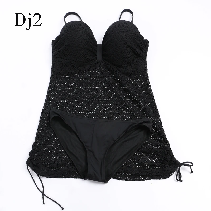 Хит продаж танкини купальник для женщин плюс размер прозрачная сетка