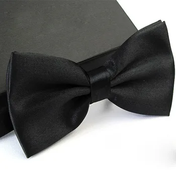 

2018 Bow Tie Adjustable Satin Men Tuxedo Necktie Wedding Ties Classic Party Novelty Solid Color Fashion Bow Men New Tie