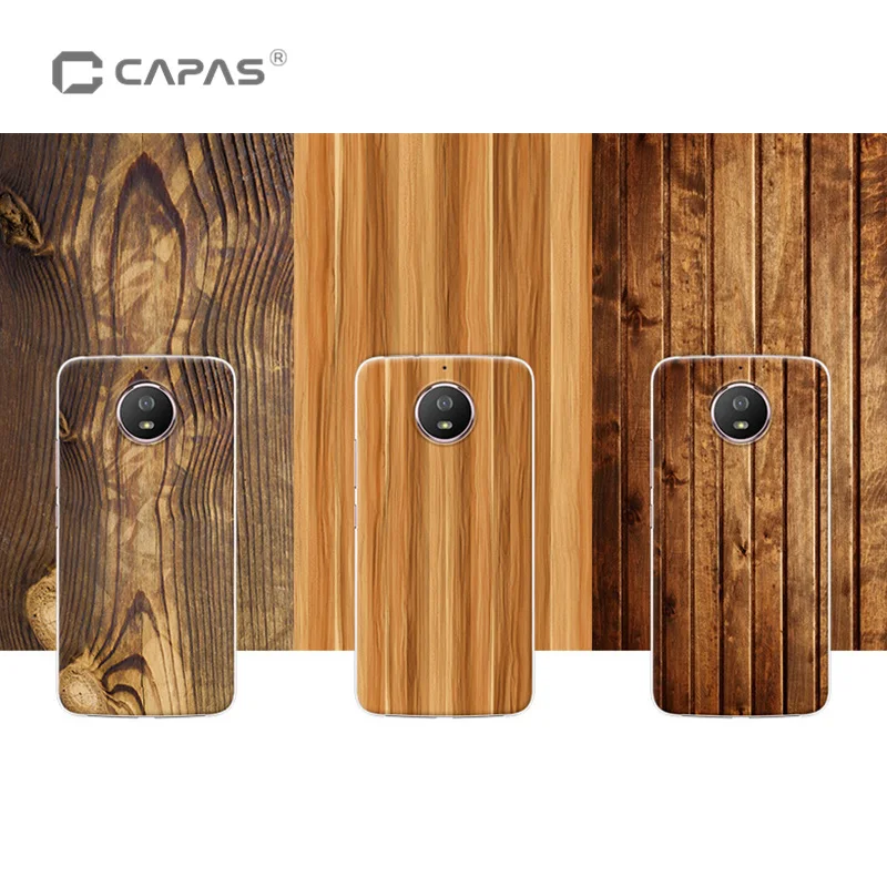 

For Motorola Moto Green Pomelo Case Cover 3D Printing Wood Stone Pattern Cover for Moto XT1799-2 Case Soft TPU Cover CAPAS Brand